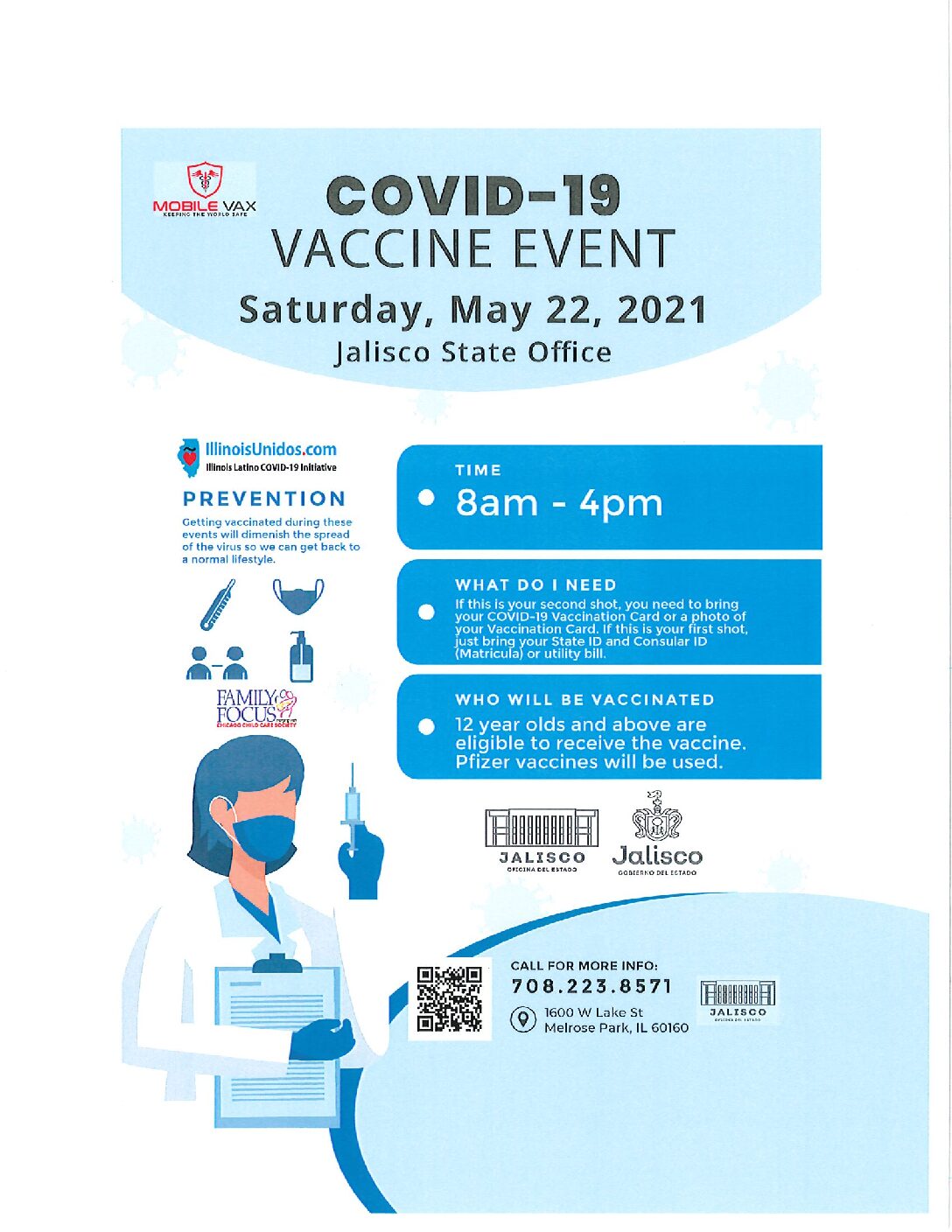 Covid-19 Event at Casa Jalisco May 22, 2021