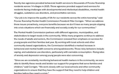 Mental Health Commission Delivers for Residents